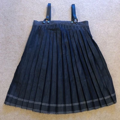 Nuevo con etiquetas Vestido Anthropologie Pilcro Plisado Denim Para Mujer Talla Mediana Mezcla de Algodón Foto 1 de 4