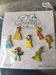 NIP Disney Princess Pin Set Of Seven - Picture 1 of 5