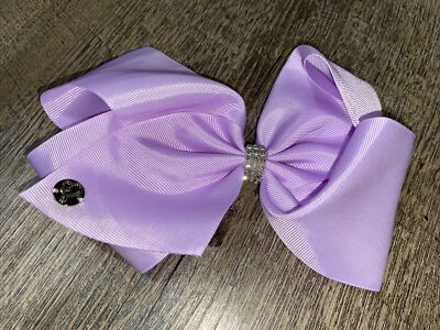 JoJo Siwa 水钻薰衣草紫色蝴蝶结发夹 — 第 1/3 张图片