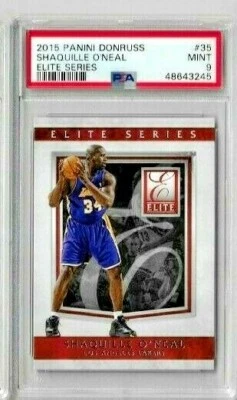2015 Panini Donruss Shaquille O'Neal Elite Series PSA 9 - Image 1 of 2