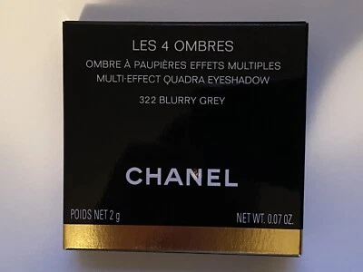CHANEL LES 4 OMBRES 322  BLURRY GREY MULTI EFFECT QUADRA EYESHADOW NEW LIMITED - Image 1 of 4
