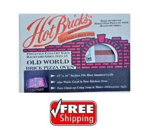 1980's HOT BRICKS Old World Brick PIZZA Oven for your Oven / Backyard Grill  NEW - Picture 1 of 10