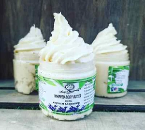Handmade Whipped Lavender Body Butter 200ML Natural with Shea & Cocoa butter - Picture 1 of 4