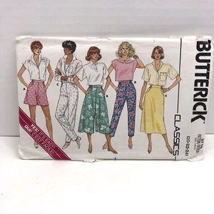 Pantaloni corti modello Butterick 3710 gonna culottes 20 22 24 NON TAGLIATI vintage 1986 - Foto 1 di 7