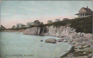 Orrs Island Maine The Grotto Unposted Postcard - Picture 1 of 2