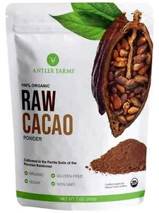 - 100% reines Bio Rohkakaopulver, 40 Portionen, 200g - Vegan, Glutenfrei,... - Bild 1 von 4