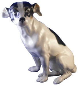 Wiener Kunstkeramische Werkstatten or Goldscheider Ceramic Dog Figurine Figure - Picture 1 of 11