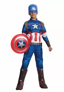 Marvel Avengers Captain America Muskel Brust Jungen Halloween Kostüm Groß - Bild 1 von 1