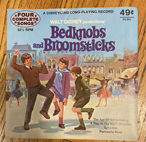 Vintage Walt Disney's Bedknobs And Broomsticks Vinyl Record