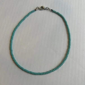 Seed Bead Ankle Bracelet Women Anklet Turquoise Beaded Beach Jewelry Handmade - Picture 1 of 8
