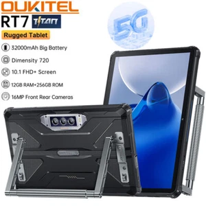32000mAh 5G 4G Oukitel RT7 Rugged Tablet Mobile Android 13.0 Outdoor Smartphone - Picture 1 of 16