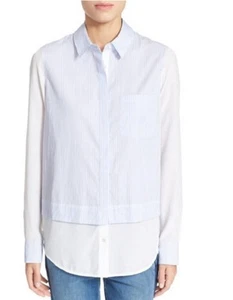 Vince Classic Stripe Shirt Size 4 - Picture 1 of 2