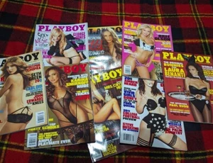 2011 Lot Playboy Magazines 8 In Total - Picture 1 of 1