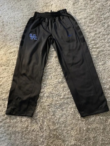 Nike University Of Kentucky Wildcats Therma-Fit Warm Up Pants Gray Medium Cover
