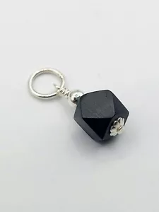 Azabache 5 mm Original 100 % Original - Neu Azabache Sterlingsilber 925 Anhänger - Bild 1 von 9
