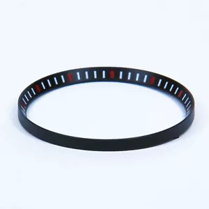 Schwarz und rot Kapitelring für Seiko SKX007 passt 7S26-0020 MOD Teil - Bild 1 von 2