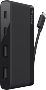 Belkin 4-Port USB C Hub - Ultra Portable Design - USB Type C Hub Docking Station - Bild 1 von 7