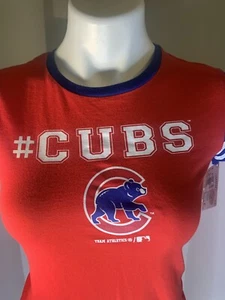Camiseta MLB Chicago Cubs Niñas Talla XL (14/16) Roja Juvenil Mangas Cortas Nueva con Etiquetas J76 - Imagen 1 de 6