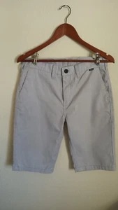 Hurley Boys Youth  Size 20 Gray Chino Shorts Casual Pockets - Picture 1 of 5