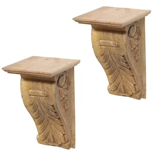 2er Set Vintage Estante de Pared Colgante Schweberegal Decoración Madera Wandab - Imagen 1 de 7