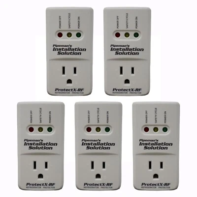 NIPPON AMERICA 5 Pack 1875 Watts Power Surge Protector AC Voltage Brownout Refrigerator