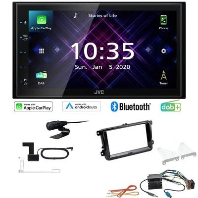 JVC Autoradio Apple CarPlay Android  DAB+ für Volkswagen VW Golf V 2003-2013  - Bild 1 von 4