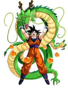 Goku and Shenron Dragon Ball Weatherproof Anime Sticker 6" Car Decal - Picture 1 of 1