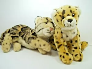 Ganz Webkinz Signature Cheetah and Signature Endangered Cloud Leopard Plush - Picture 1 of 4