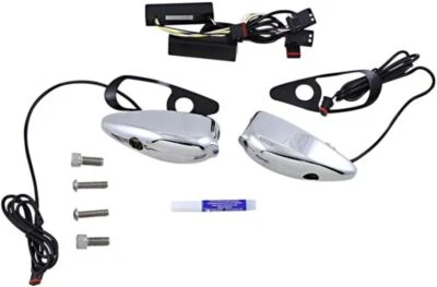 CUSTOM DYNAMIC ProBEAM HARLEY Road Glide sinais de mudança de direção alumínio cromado NOVO EUA - Imagem 1 de 4