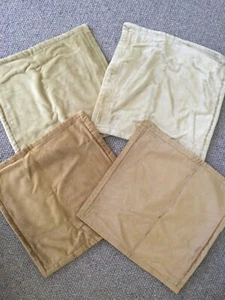 Set of 4 Velour Zippered Cushion Covers 43cm x 45cm - NEW - FREE POSTAGE - Picture 1 of 4