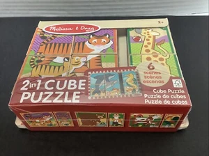 MELISSA AND DOUG CUBE PUZZLE ANIMALS - Picture 1 of 5