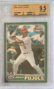 2001 Albert Pujols Topps Chrom RC... BGS 9,5 Edelstein neuwertig mit 10 Sub - Bild 1 von 2