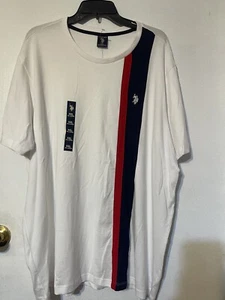 U.S. Polo Assn. Men’s Size XXL Navy White, Blue Red Embroidered Cotton T Shirt - Picture 1 of 7