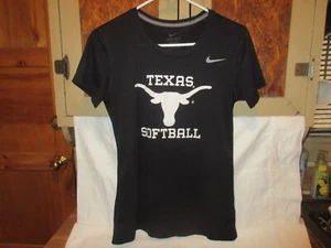 Nike Dri-Fit Women's Texas Softball Black T-Shirt - Size SP - Picture 1 of 3