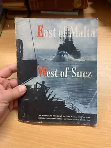 1943 "EAST OF MALTA WEST OF SUEZ" HMSO WW2 ILLUSTRATED PAPERBACK BOOK (LL) - Imagen 1 de 17