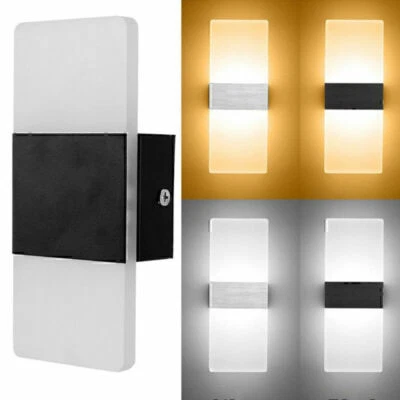 Moderno LED Iluminación de Pared Arriba Abajo Cubo Dormitorio Aplique Lámpara Accesorio Interior CALIENTE Foto 1 de 4
