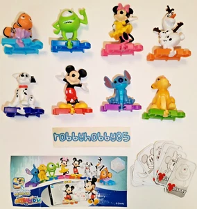 JUEGO COMPLETO DE 8 FIGURAS DE HUEVOS KINDER JOY SORPRESA DE 100 AÑOS 2023 - Imagen 1 de 2
