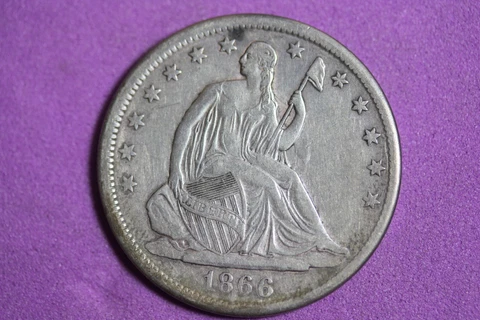 ESTATE FIND 1866 S - Seated Half Dollar!!  #K17290 Cover
