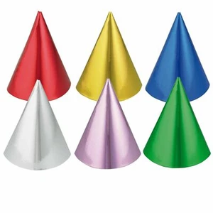 12er Pack Partyhut bunt Partyaccessoire Silvesterhüte Partyhütchen Geburtstag - Bild 1 von 2