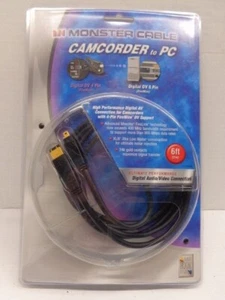 Monster Cable 4-Pin Firewire DV Soporte Videocámara a Computadora DV 4 a DV 6 Dorado  - Imagen 1 de 10