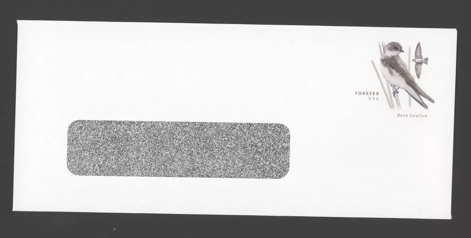 2013 US Scott #U681 Bank Swallows on Windowed #9 Envelope MNH - Image 1 of 1