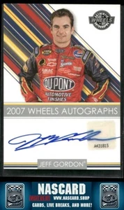 2007 Press Pass Wheels Autographs Certified Authentic Jeff Gordon On Card Auto - Picture 1 of 2