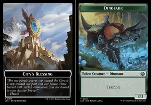 Token - City's Blessing (0017) // Dinosaur (0010) X1 (Commander: The Lost Cavern - Picture 1 of 1