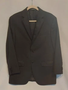 Nordstrom Mens Black Trim Fit Tech Smart 97% Wool Tuxedo/Dinner Jacket Size 40R - Picture 1 of 14