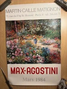 Max-Agostini 1984 Exclusive Lithograph Art Gallery Poster Martin Caille Matignon - Picture 1 of 5