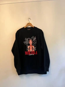 Sudadera blanca Fox Miikaela Testa X damas negra estampada jersey manga larga - Imagen 1 de 9