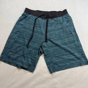 Pantalones cortos Lululemon XL Pace Breakers para hombre 10” entrepierna verde/negro - Imagen 1 de 7