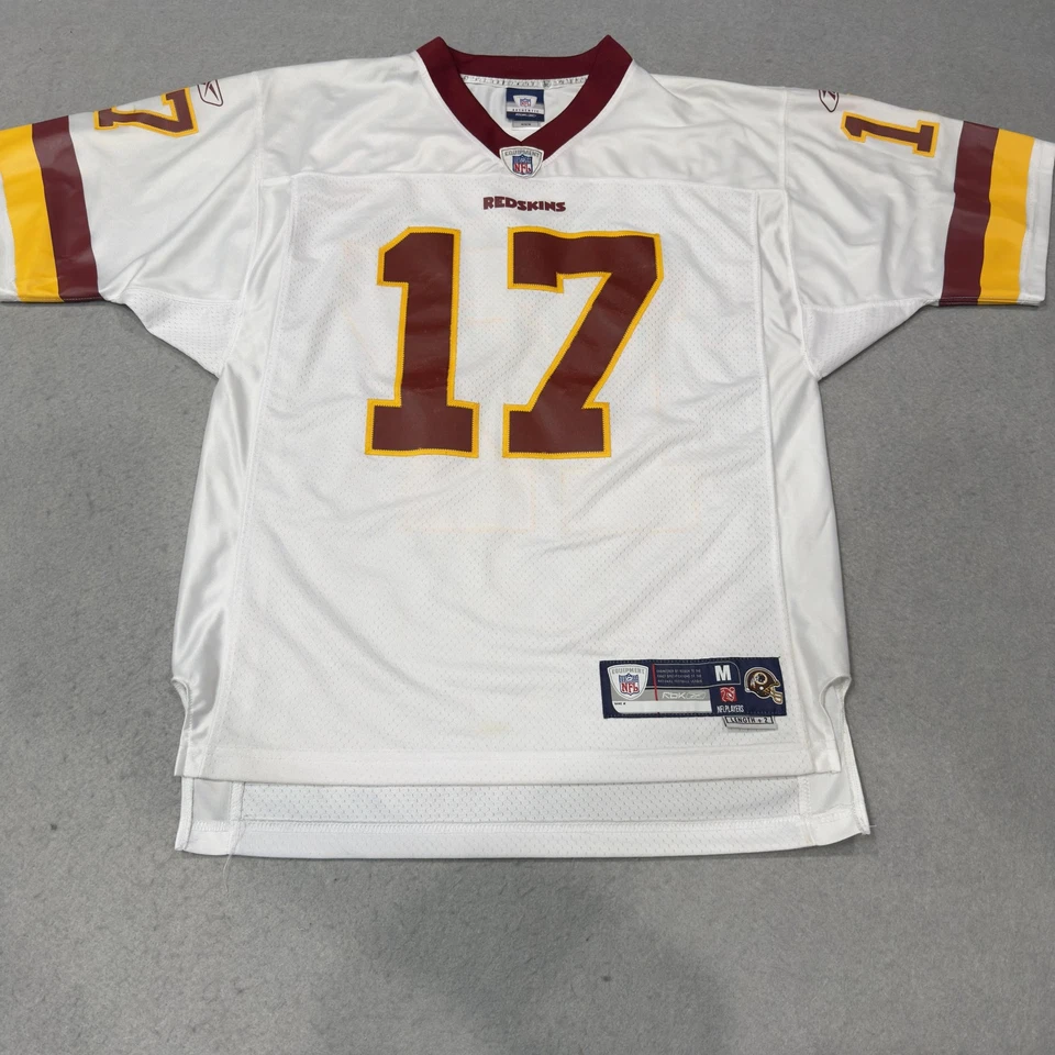 Camiseta de fútbol americano de la NFL blanca mediana de los Washington Redskins para hombre J Campbell Reebok Foto 1 de 4