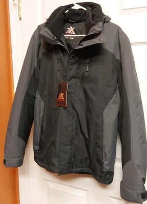 Chaqueta de esquí aislante ZeroXposur para hombre chaqueta mediana gris NUEVO Foto 1 de 4
