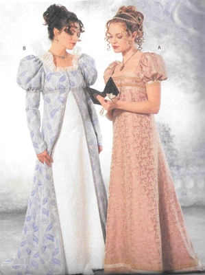 🌹 BUTTERICK #6630 - LADIES BRIDGERTON - REGENCY TWO STYLE GOWN PATTERN 18-22 FF - Image 1 of 4